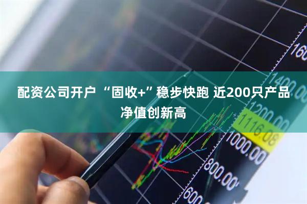 配资公司开户 “固收+”稳步快跑 近200只产品净值创新高
